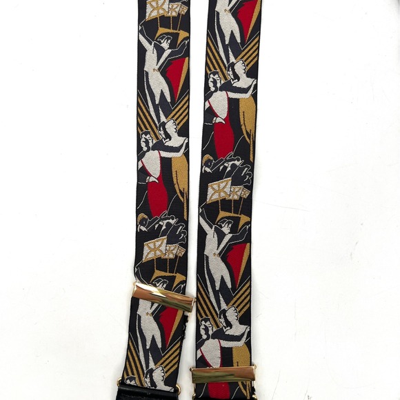 Trafalgar Limited Edition 100% Silk Braces Suspenders Deco Jazz Dance Big Band